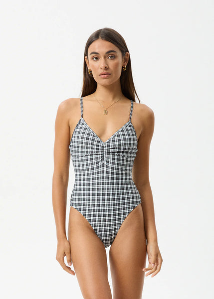 Asher Check One Piece - Black Check