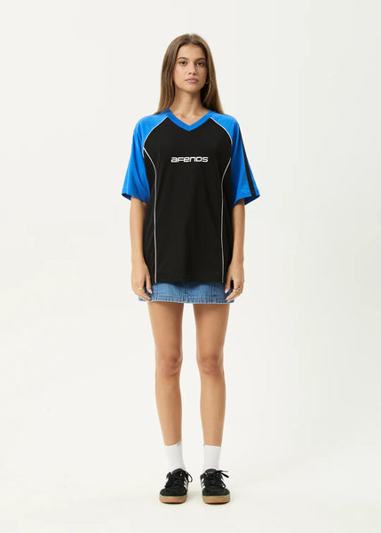 Fire Play Oversized Tee - Black