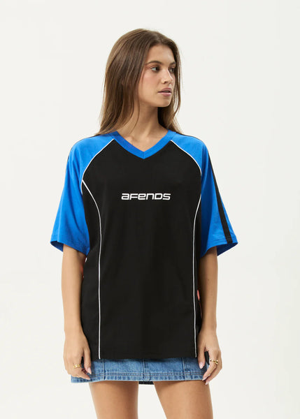 Fire Play Oversized Tee - Black