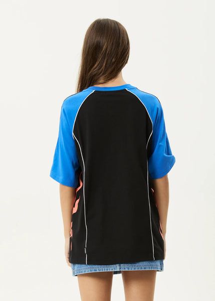 Fire Play Oversized Tee - Black