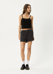 Dusk Seersucker Boxer Short - Black