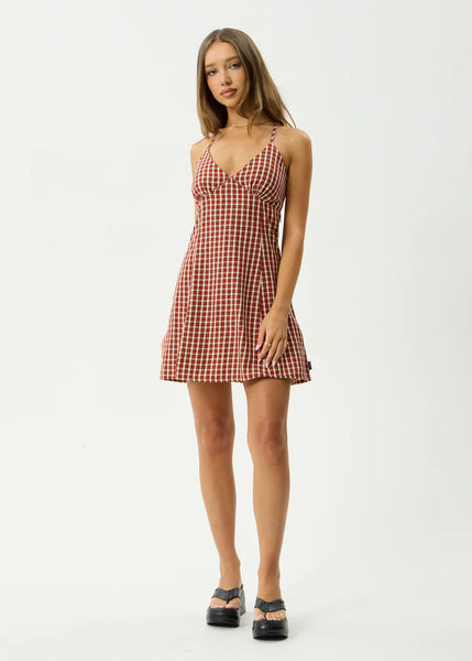 Austin Check Mini Dress - Red Rum