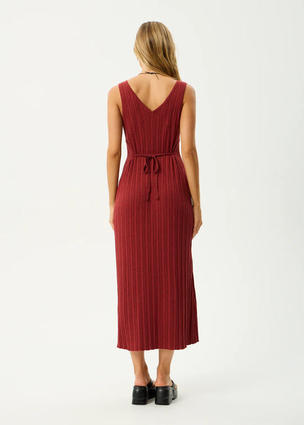 Iris Knit Midi Dress - Red Rum