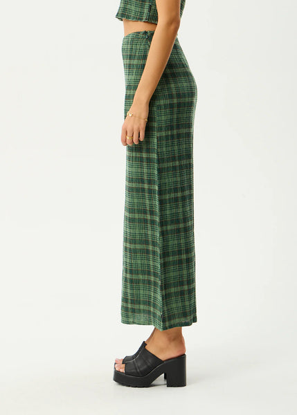 Lonnie Seersucker Maxi Skirt - Hunter Green
