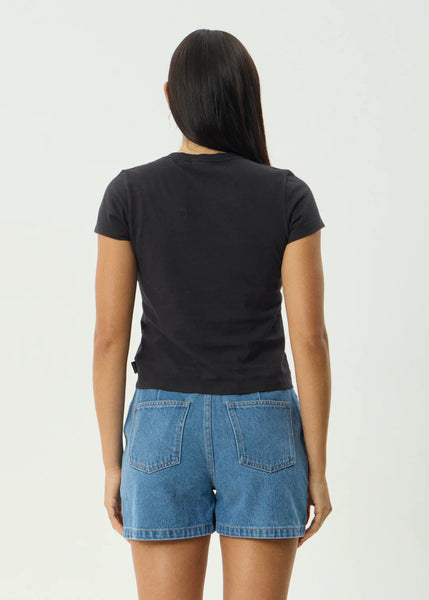 Tropic Of Cancer Recycled Baby Tee - Black