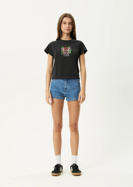 Metamorphosis Baby Tee - Stone Black