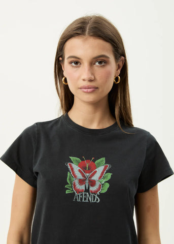 Metamorphosis Baby Tee - Stone Black