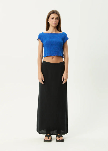 Marina Hemp Seersucker Top - Marina