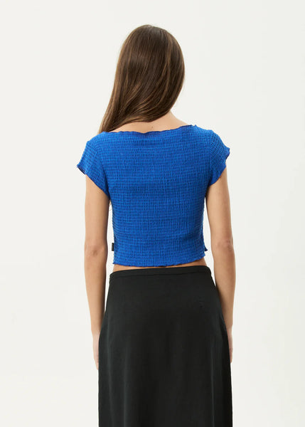 Marina Hemp Seersucker Top - Marina