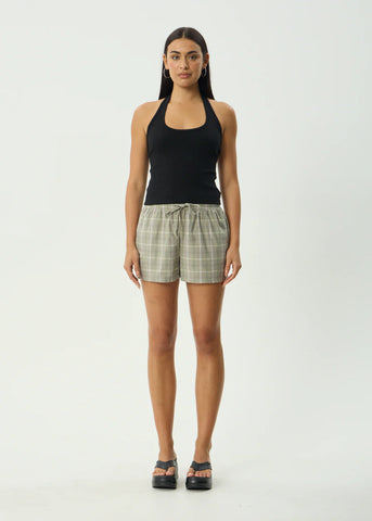 Scout Recycled Check Short - Olive Check
