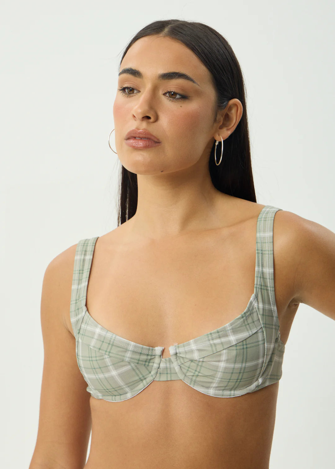 Scout Bikini Top - Olive Check