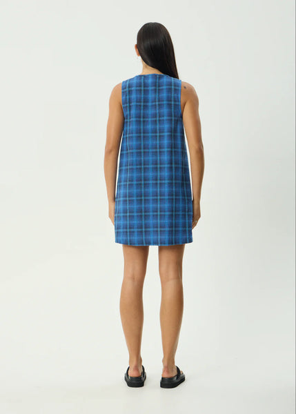 Camden Seersucker Mini Dress - Marina Check