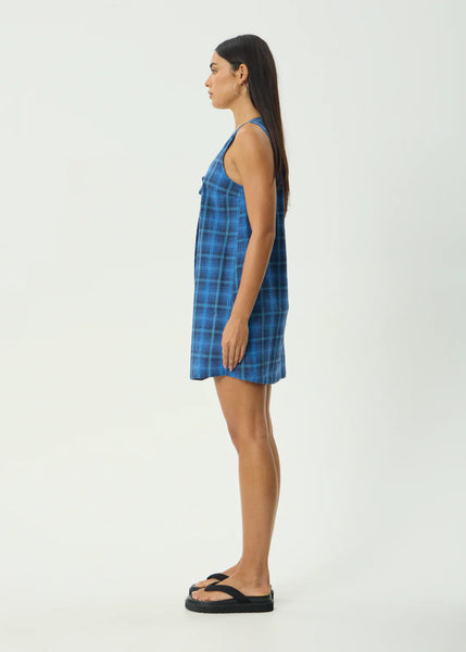 Camden Seersucker Mini Dress - Marina Check