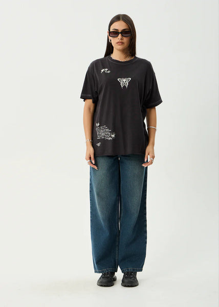 Rise Oversize Tee - Stone Black