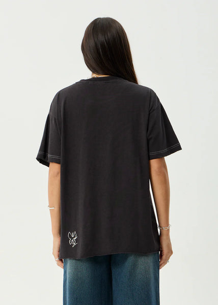 Rise Oversize Tee - Stone Black