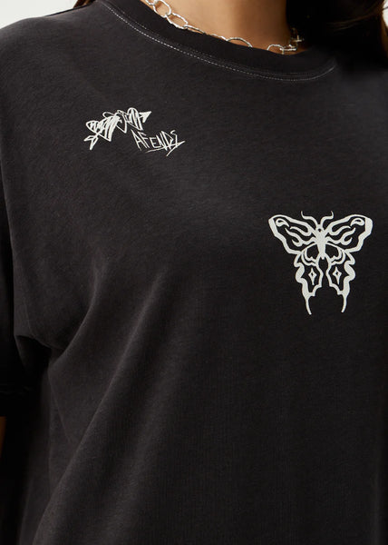 Rise Oversize Tee - Stone Black