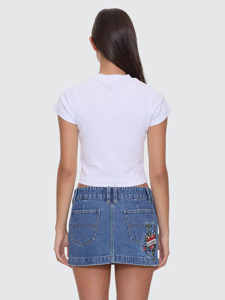 No Ragrets Teeny Tee - White