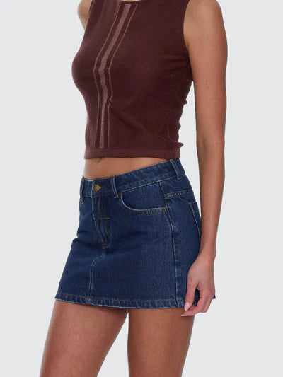 Sophie Skirt - Rinsed Ink