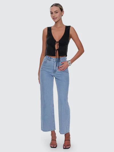 Holly Stretch Wide Jean -  Ageless Blue