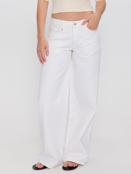 Thrills Hunter Low Rise Wide Jean - Bright White