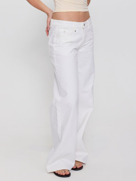 Thrills Hunter Low Rise Wide Jean - Bright White
