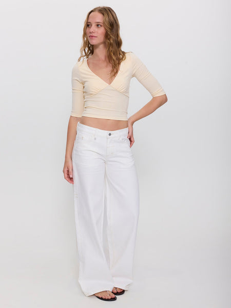 Thrills Hunter Low Rise Wide Jean - Bright White