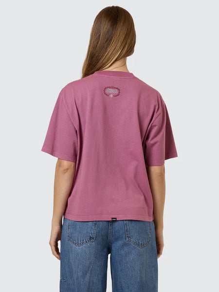 Dopamine Square Tee - Delta Berry