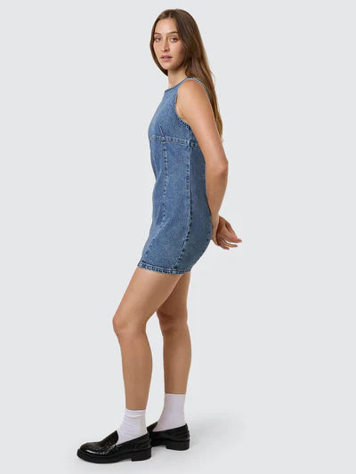 Night Shift Mini Dress - Stoned Blues