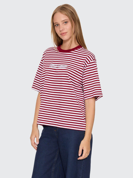 Primitive Stripe Square Tee in Sour Cherry Stripe - image 3