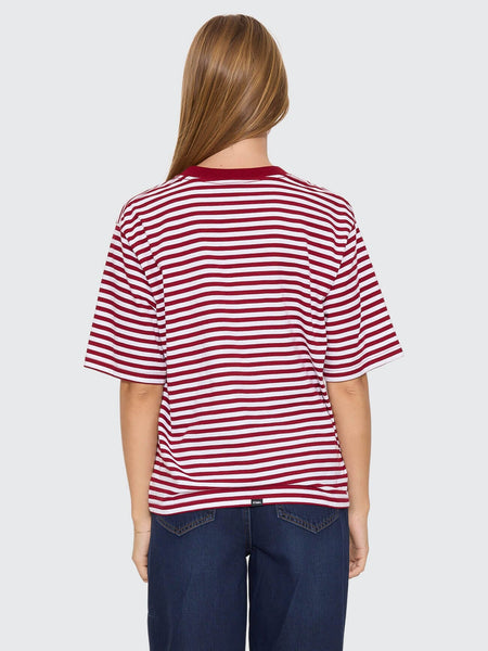 Primitive Stripe Square Tee in Sour Cherry Stripe - image 4