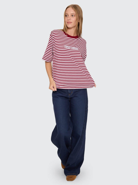 Primitive Stripe Square Tee in Sour Cherry Stripe - image 5