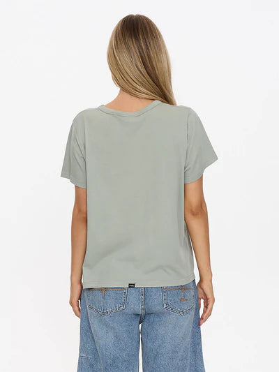 Haven For The Reckless Relaxed Tee - Dirty Sage