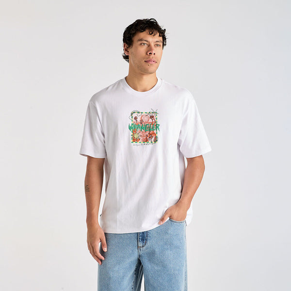 Fossilised Slacker Tee - White