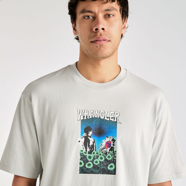 Field Of Dreams Tee - Overcast Blue