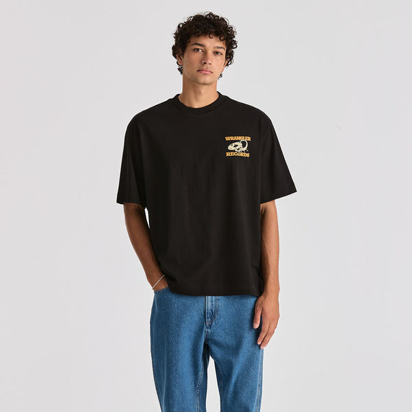 Records Boxcar Tee - Black