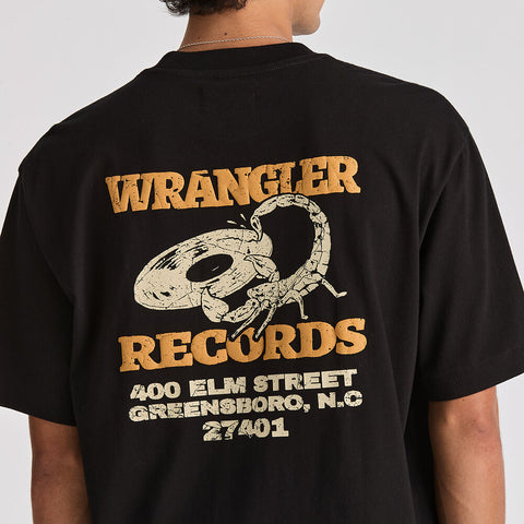 Records Boxcar Tee - Black