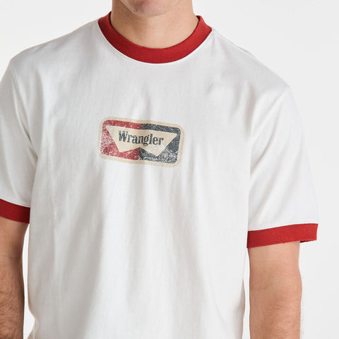 Gas Ringer Tee - Vintage White