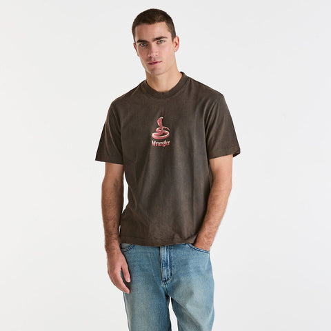 Snake Charmer Carmy Tee - Dark Slate