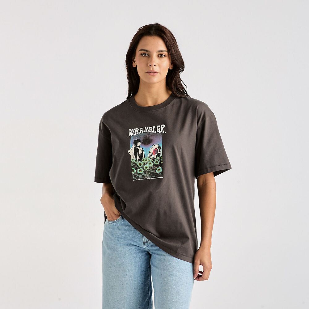 Field Of Dreams Slouch Tee - Dark Slate