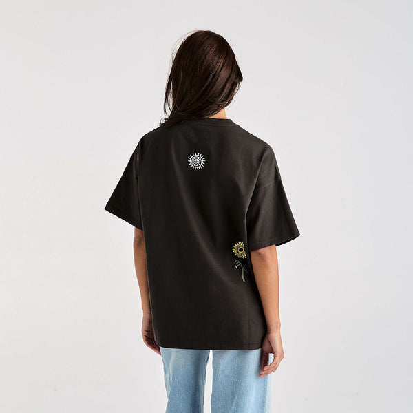 Sun Dream Boxy Slouch Tee - Worn Black