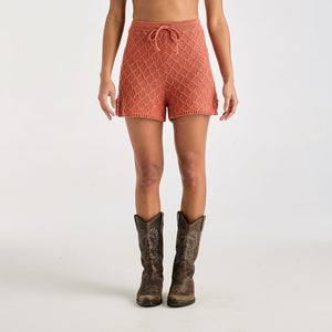 Scallop Knit Shorty - Earth