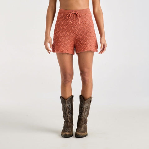 Scallop Knit Shorty - Earth