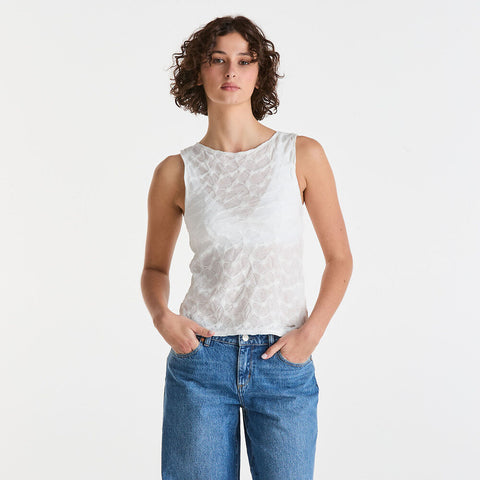 Dahlia Top - Cloud Cream