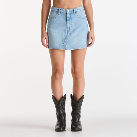 Repair Mini Skirt - Blue Tour