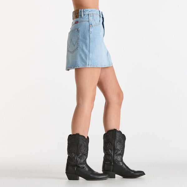 Repair Mini Skirt - Blue Tour