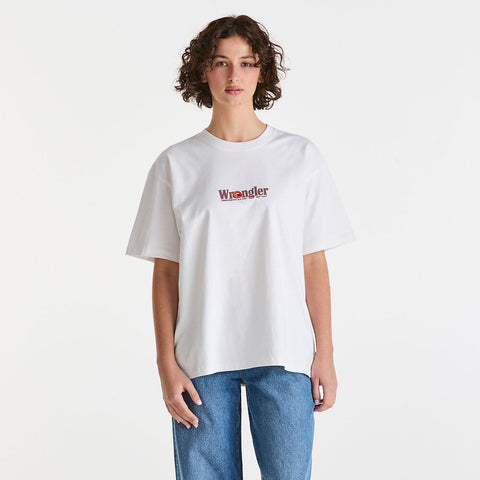 Rouge Slouch Tee - White