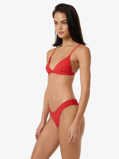 Zinnia Classic Bikini Bottom - Flame Red