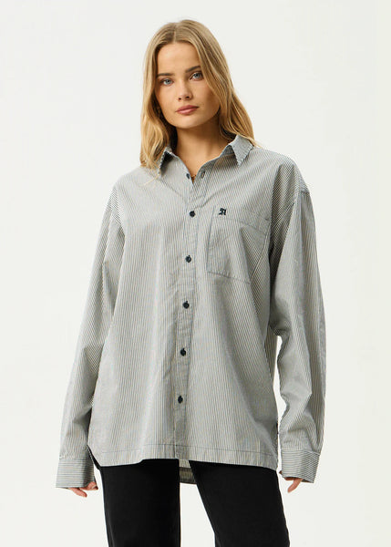 Bat Oversized LS Striped Shirt - Fuel