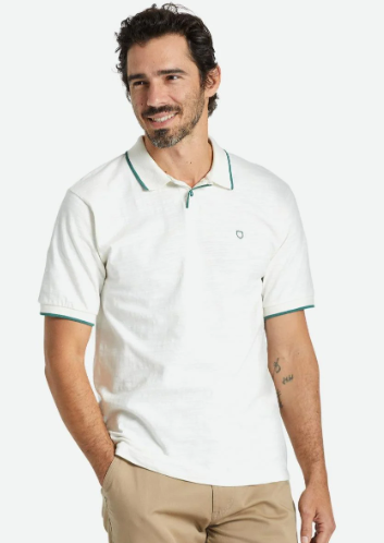 Proper Slub S/S Polo Knit - Off White