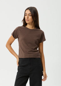 Carmen Hemp Baby Tee - Coffee